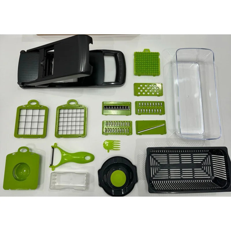 Multifunctional Portable Kitchen Chopper Vegetable Shredder Slicer, Potato Carrot Grater, Fruit Veggie Home Food Processor