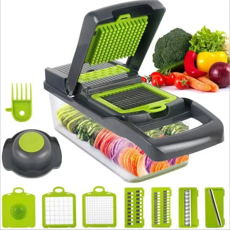 Multifunctional Portable Kitchen Chopper Vegetable Shredder Slicer, Potato Carrot Grater, Fruit Veggie Home Food Processor