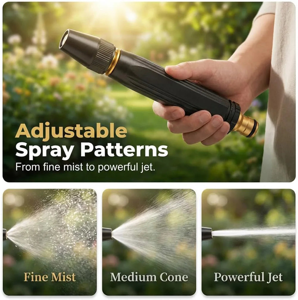 High Pressure Power Washer Nozzle ,Power Jet Water with Three Spray Modes, Multi Function Watering Sprayer for Cleaning Yard Car