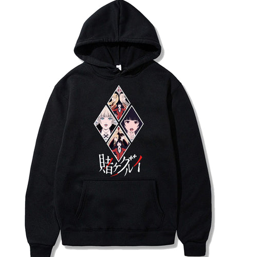 Kakegurui Printed Loose Fit Hoodie Sweatshirt