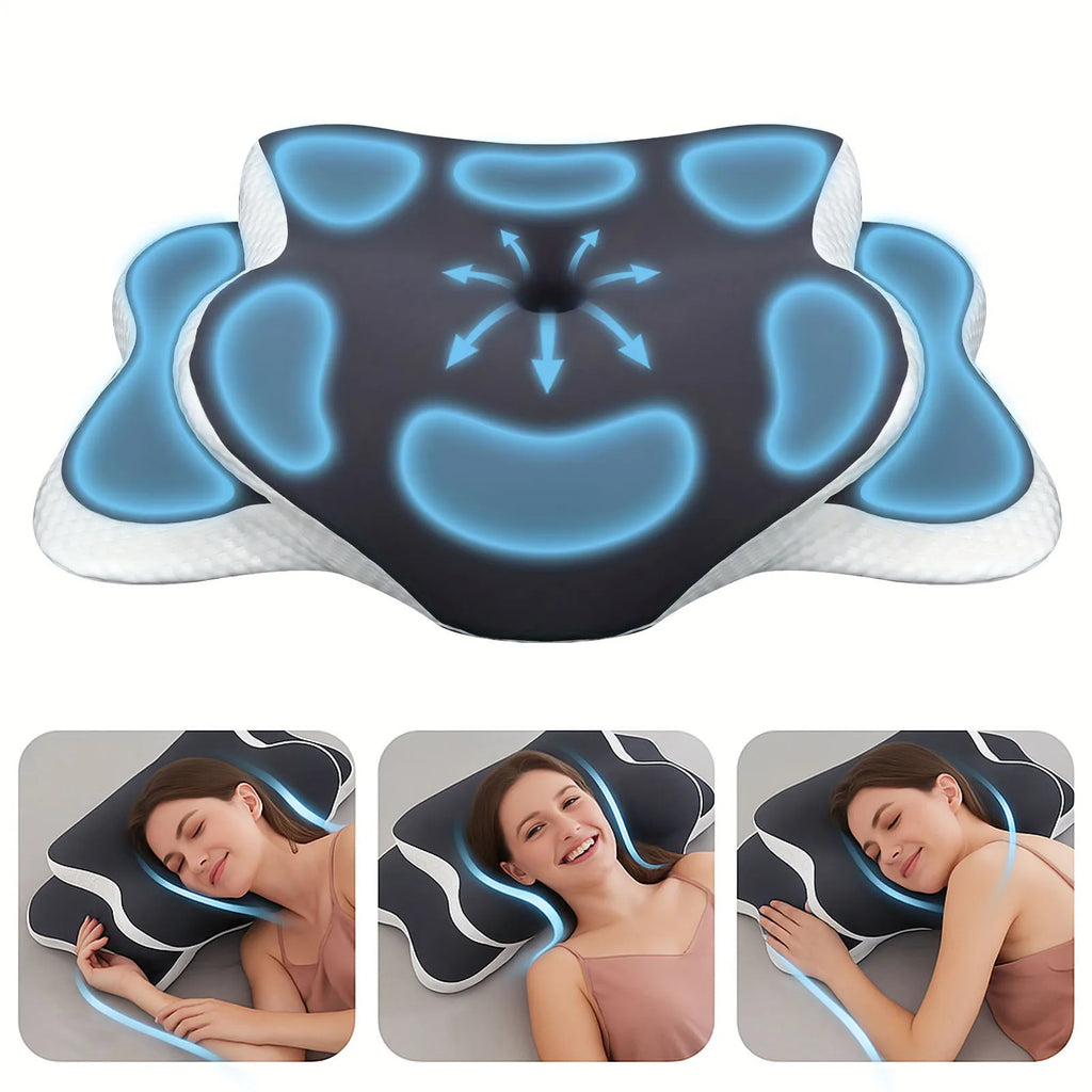 Pillow for Neck Support ECervical rgonomic Butterfly  Memory Foam Pillows for Sleeping Side Back Stomach Orthopedic Bed Pillow