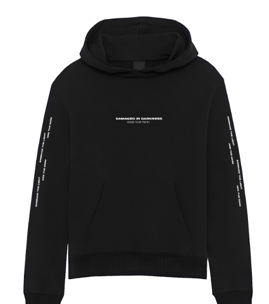 Loose Solid Color Polyester Hoodie Sweatshirt