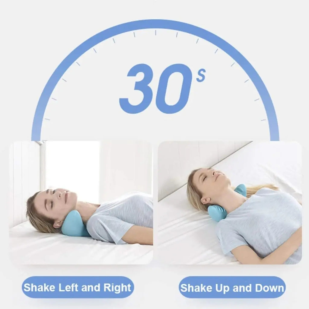Neck and Shoulder Relaxer, Cervical Traction Device Acupressure Neck Shoulder Back Support Massage Pillow, Neck Stretcher Massag